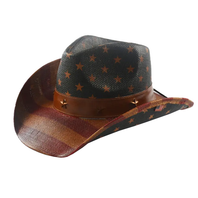 Chapéu de palha de cowboy masculino, venda quente, chapéu de palha de homem, rígido, modelável, somberos, texas, largo, ocidental, chapéu de palha para homens