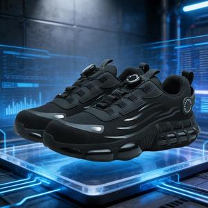Factory Direct Supply Steel Toe Anti Puncture Anti Smash Mens Automatic Buckle Work <b>Boots</b> Mens Sneakers <b>Safety</b> Shoes - Product Image 4