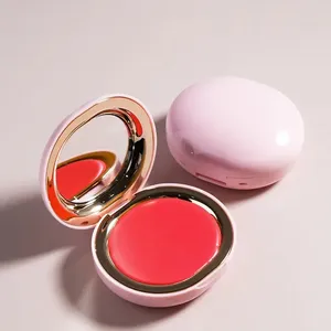 Creamy face tint Facial Liquid Blush Face Cheese Tint Highly Pigment Glossy Pink Rose Blusher Custom Your Logo Blush