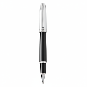ปากกาโรลเลอร์บอลสีดำโครเมี่ยมเงาสำหรับเขียน - Product Image 2