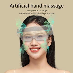 Masseur oculaire sans fil pour la beauté des yeux, relaxation des yeux, vibration, pression d'air chauffée avec compression thermique USB - Product Image 4