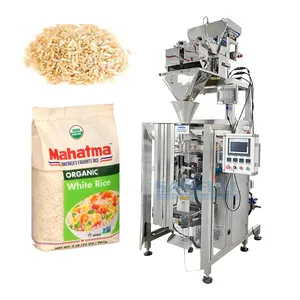 Automatic vertical ffs linear 2 head 4 head weigher oat beans salt sugar rice grain packaging machine 500g 1kg packing machine