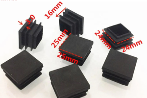 Çelik boru plastik tıpa körleme sonu ayaklar yuvarlak boru tüp fişler eklemek çapı 16/19/22/25/28/30/32/35mm - Product Image 5