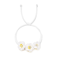 Bracelet réglable bohème coloré avec breloque fleurie pour femme, fait main en corde, idéal pour l'été et les fêtes à la plage