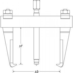 HAZET - 1750-34 Extractor de sujeción rápida con 2 brazos-EAN 4000896250042 EXTRACTORES CON MORDAZAS AUTOCENTRADORAS - Product Image 2