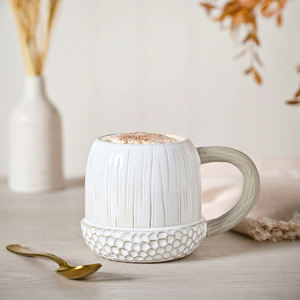 Tarro de almacenamiento de especias para cocina, con forma de bellota, color blanco mate, estilo vintage, artículos para el hogar, cerámica, para té, café, azúcar - Product Image 4