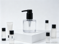 Sabun Cair Cuci Tangan Isi Ulang untuk Hotel Komersial, Pompa Lotion Plastik Hitam Sekrup Tugas Berat