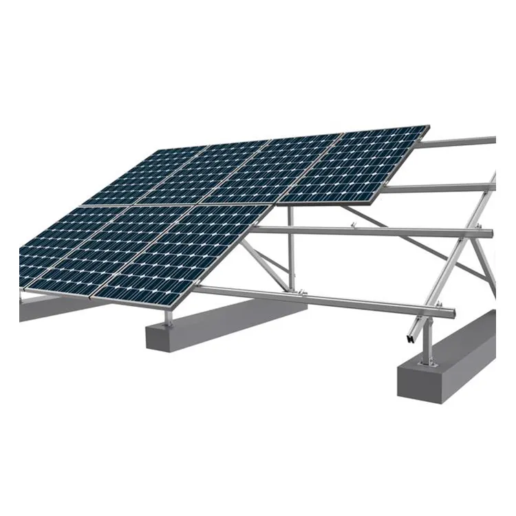 Supports photovoltaïques au sol C-acier U-acier HDG Structure de montage au sol solaire pour commercial industriel