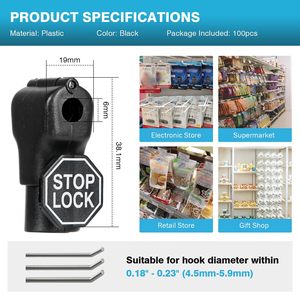 EAS Security <b>Display</b> <b>Hook</b> Stoplock Anti-theft Lock for Retail Shop <b>Hook</b> Lock with Magnetic Detacher Lockpick Loss - Product Image 6
