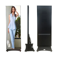 Écran publicitaire intelligent portable d'intérieur P2.5, affiche vidéo LED couleur, panneau d'affichage numérique haute résolution