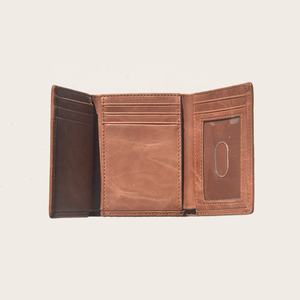 Portefeuille en cuir personnalisé <span class=keywords><strong>Boman</strong></span> Portefeuille en cuir à deux volets de haute qualité Porte-cartes pour hommes Portefeuille en cuir long - Product Image 3