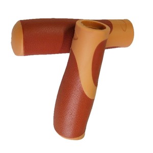 Poignées de guidon de vélo 22,2 mm rouge gris pour vélos d'enfants en résine plastique - Product Image 5