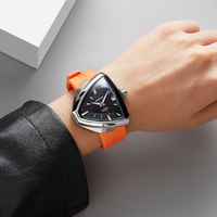 OUPAI – montre automatique triangulaire pour homme, Ventura, étanche, luxe, bracelet en caoutchouc, Design classique, montre-bracelet lumineuse, nouvelle collection 2022
