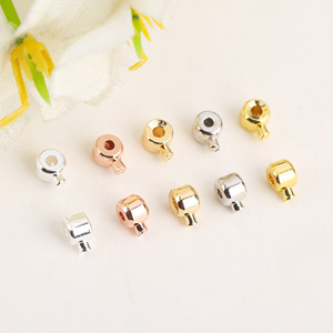 Hebilla de Posicionamiento para Joyería, Cierre de Alambre de Acero Redondo de 3.2mm, Componente para Fabricación de Joyería DIY, Acabado en Oro, Plata y Oro Rosa - Product Image 4