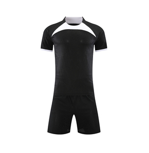 Seragam Sepak Bola Sederhana Custom, Kaos Sepak Bola Lengan Pendek Bernapas, Set Pakaian Olahraga Latihan Tim, Jersey Sepak Bola - Product Image 6
