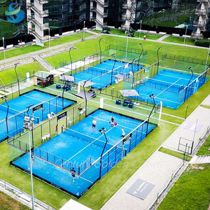 Pista <span class=keywords><strong>de</strong></span> Pádel Impermeable para Todo Clima con Estructura Resistente y Duradera, Césped Sintético <span class=keywords><strong>de</strong></span> Bajo Mantenimiento, Pista <span class=keywords><strong>de</strong></span> Pádel Interior y Exterior - Product Image 3