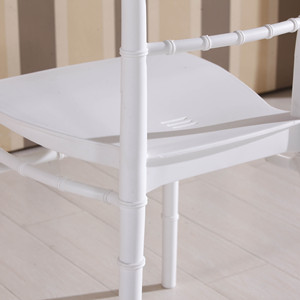 Chaise wimbledon pliante en résine, réception de mariage, couleur blanche, livraison gratuite - Product Image 3