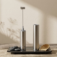 Mousseur à lait portable rechargeable en acier inoxydable 2026 – Appareil de cuisine écologique très populaire