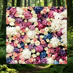 Ensemble de panneaux muraux floraux romantiques pour fête de mariage, anniversaire et décoration intérieure/extérieure - Product Image 4
