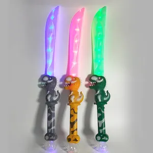 Kids Toy Colorful Led Light Saber Swords Dinosaur Light Up Led Lightsaber Sword With