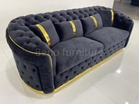 Canapé d'angle de style moderne italien de luxe pour salon, ensemble 1+2+3, revêtement en tissu pour villas, appartements, hôtels