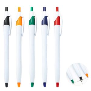 Stylos à bille en plastique vierges pour sublimation, impression UV couleur, personnalisables avec logos - Product Image 1