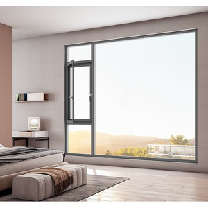 Fenêtres panoramiques Deezon personnalisées à ouverture basculante et à rotation, isolées thermiquement, coupe-vent, en aluminium, cadre extra fin - Product Image 2