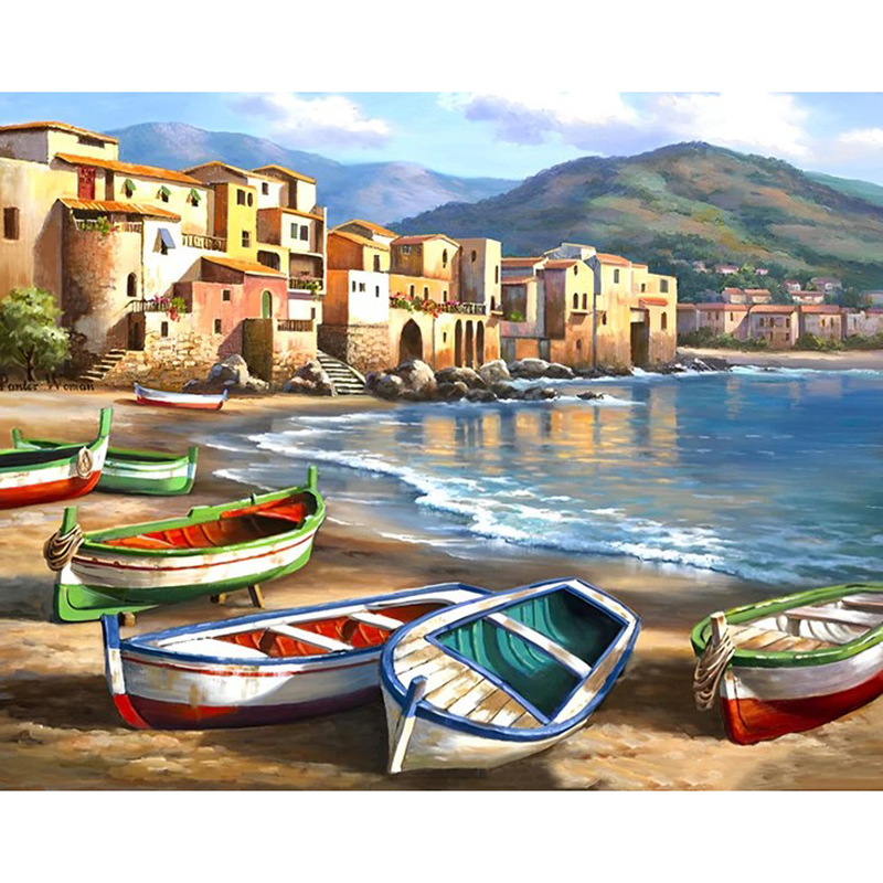Bleu-Bateaux et paysages