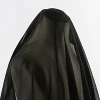 Muslim Abaya Hijab, Niqab Burqa, Black Fabric, Polyester