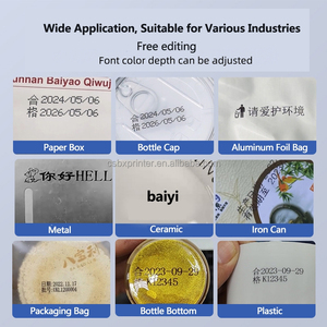 喷墨打印机枪手持式日期打标机 600DPI 12.7mm PVC 管塑料纸箱瓶子金属罐印刷 - Product Image 6
