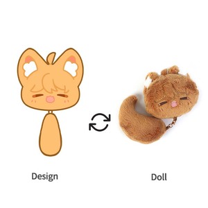 ヴォグラス DIY カスタム可能 10cm & 20cm コットンぬいぐるみフィギュア 漫画風人間型 KPOPアイドル 自分だけのオリジナルぬいぐるみ - Product Image 4