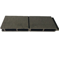 Panneaux de bardage en bois composite creux rainuré imperméable pour l'extérieur, décoration de façade de maison, panneau mural en WPC pour l'extérieur