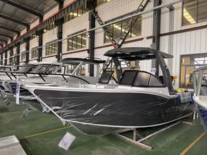 <span class=keywords><strong>Bateau</strong></span> de pêche en aluminium 21 pieds à prix d'usine, type Bowrider, coque en V profond, pour navigation en haute mer, yacht de plaisance ouvert, navire de croisière sportive - Product Image 1