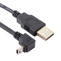 Personnalisé en gros PVC port multipl usb téléphone adapter USB A mâle à 90 degrés vers le haut mini câble micro usb pour ordinateur GPS