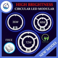 Modul Pengganti Papan PCB LED Cahaya Putih Bundar, Panel Lampu Langit-Langit LED Bulat untuk Renovasi Lampu Lama