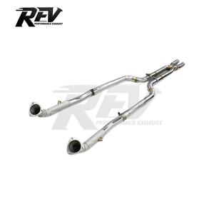 Tubo de Escape REV con Tubo en X para <span class=keywords><strong>Maserati</strong></span> Gran Turismo GT Coupé 4.2/4.7 2008-2023, Tubo de Escape de Competición de Acero Inoxidable - Product Image 1
