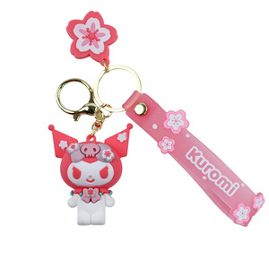 Lindo Llavero de Kuromi, Melody y Sanrio, Colgante <span class=keywords><strong>Kawaii</strong></span> de Dibujos Animados de Rana, Perro Pudin y Pingüino para Bolso de Mujer - Product Image 6