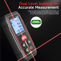 NOYAFA NF-270 Medidor de Distancia Láser de Alta Precisión de 70M, Pantalla de Alta Definición de 2.0 Pulgadas, Niveles de Burbuja Dobles, Almacenamiento de Datos de 99 Registros, 3