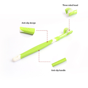2 paquetes de tres cabezales de cepillo de dientes, accesorio adicional ad Breath artartar og Cen cepillo de dientes de tres caras para mascotas - Product Image 6
