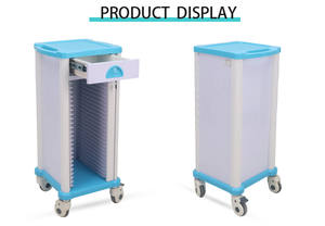 Case History ABS pasien medis troli untuk catatan dokumen troli dengan laci - Product Image 4