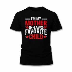 Je suis le enfant préféré de ma belle-mère, humoristique et amusant, t-shirt rétro pour la famille - Fête des Pères - Product Image 1