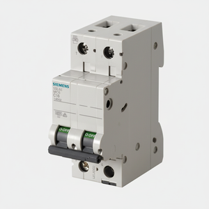 Para disyuntor 5SL62027RC 2A bipolar tipo C AC MCB con capacidad de ruptura de 7.5kA - Product Image 1