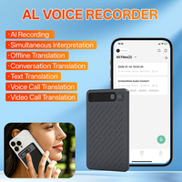 适用于办公室会议的智能 AI 数字录音机 商业语音转文字转录 超薄 USB 录音设备 WAV