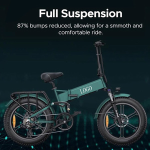 Vélo électrique tout-terrain à pneus larges, 8 vitesses, suspension intégrale, Fatbike Ebike, vente directe d'usine Engine Pro - Product Image 6