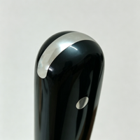Nouvel ensemble de couteaux de cuisine noirs haut de gamme 2026 en acier inoxydable, couteaux de chef, couteau à pain, couteau Santoku avec support à couteaux pliable en bois
