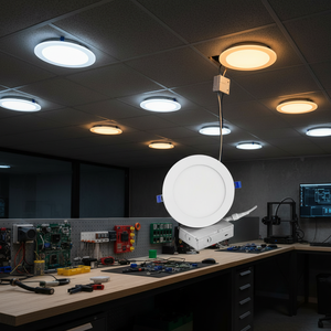 ชุดแผงไฟกลางคืนแบบฝัง LED 9W + 3W ชุดแผงไฟสำหรับห้องทำงานสีขาวดีไซน์ปรับแต่งได้2700K-6000K - Product Image 3