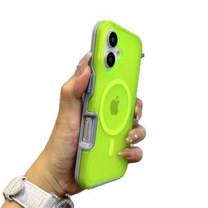 Funda Magnética para Teléfono con Aspecto de Piel de Color, Nueva Moda, TPU, para <span class=keywords><strong>iPhone</strong></span> 16 15 14 13 12 Pro Max, Color Caramelo, Cubierta Semitransparente - Product Image 6