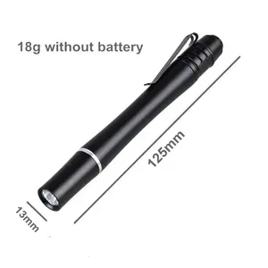 Mini 3W UV Light Pen 2*AAA Battery Powered Flashlight Pet Metal Pet Urine Detector UV Pen Torch