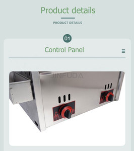 <span class=keywords><strong>Friteuse</strong></span> électrique à deux cylindres en acier inoxydable, grande capacité, pour <span class=keywords><strong>frites</strong></span>, poulet frit, hamburgers - Product Image 5