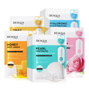 Bioaqua มาส์กหน้าเพื่อความงามแบบเกาหลีดูแลผิวมาสก์บำรุงผิวแบบแผ่นสำหรับผู้หญิงช่วยให้ผิวขาวกระจ่างใสมีวิตามินซีให้ความชุ่มชื้น - Product Image 1